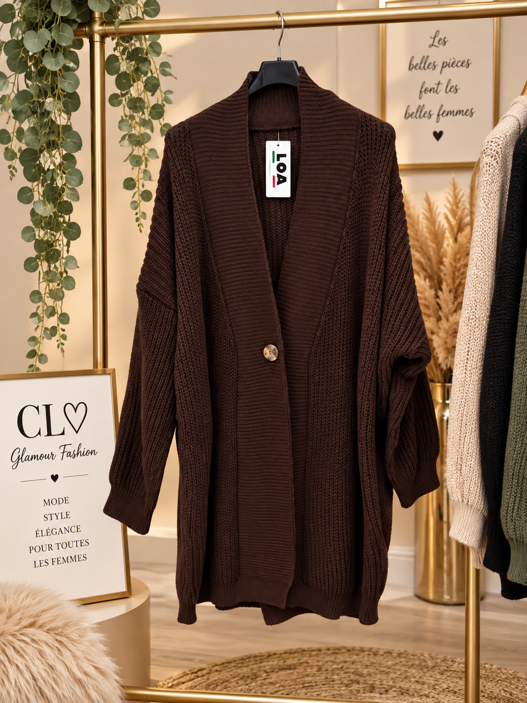 Gilet mi long Belle maille - TU GT – Image 10