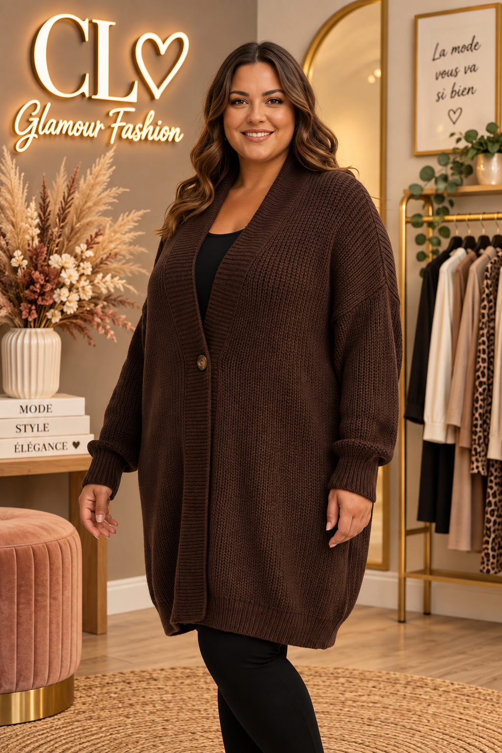 Gilet mi long Belle maille - TU GT – Image 9