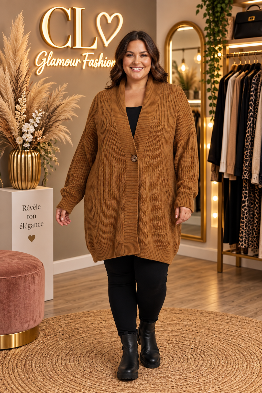 Gilet mi long Belle maille - TU GT – Image 7