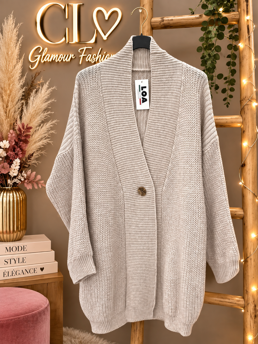 Gilet mi long Belle maille - TU GT – Image 6