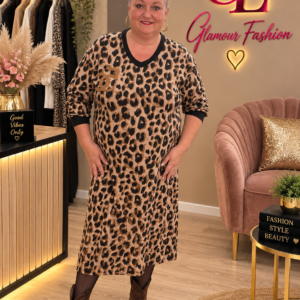 Robe 5C motif animalier - TU GT du 44 au 52