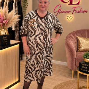 Robe 5C motif animalier - TU GT du 44 au 52