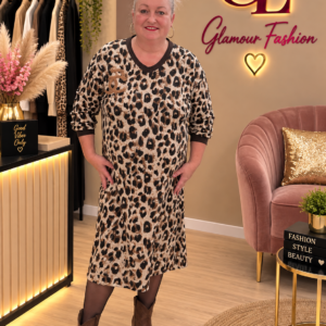 Robe 5C motif animalier - TU GT du 44 au 52
