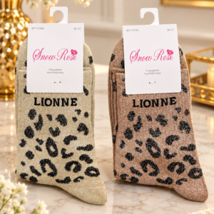 Chaussettes Pailletées Léopard « LIONNE » - T36-41